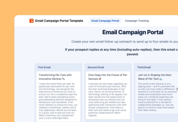 email campaign portal