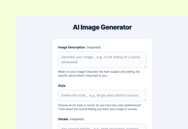 AI image generator
